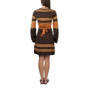 Prana Sydney bell sleeve sweater dress in espresso